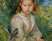 贝尔特 摩里索特 : Young Girl with a Bird